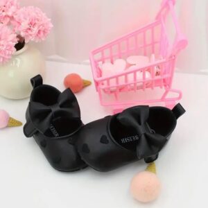 zapatos moño negros 12.5cm