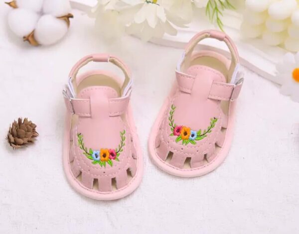 Huaraches rosas florecita✨ #12.5