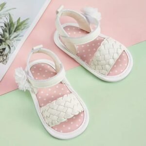 Huaraches blancos trenza #12
