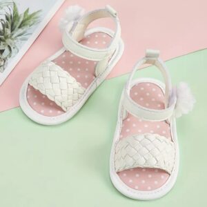 Huaraches blancos trenza #13