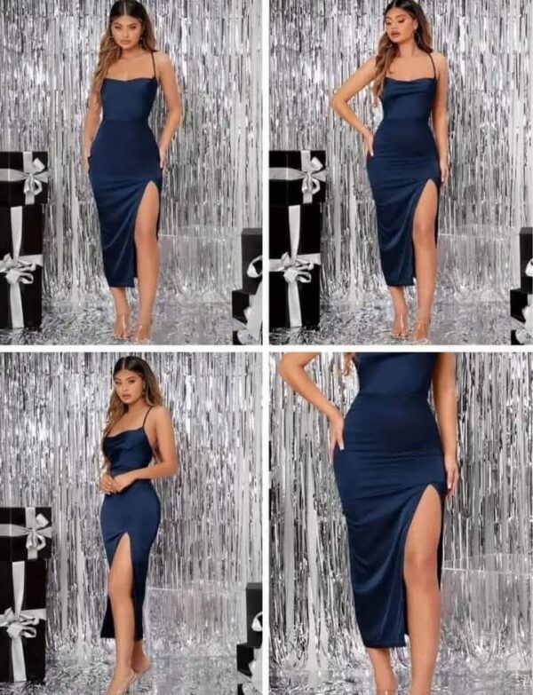 Vestido azul licra S