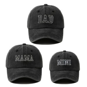 Trío de gorras familiares