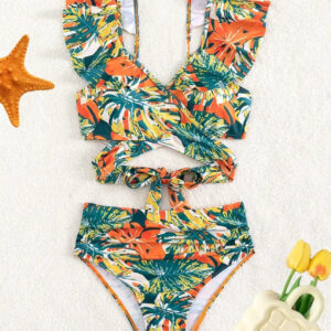 Traje de baño tropical L