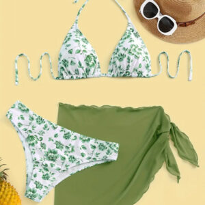 Traje de baño verde limón L