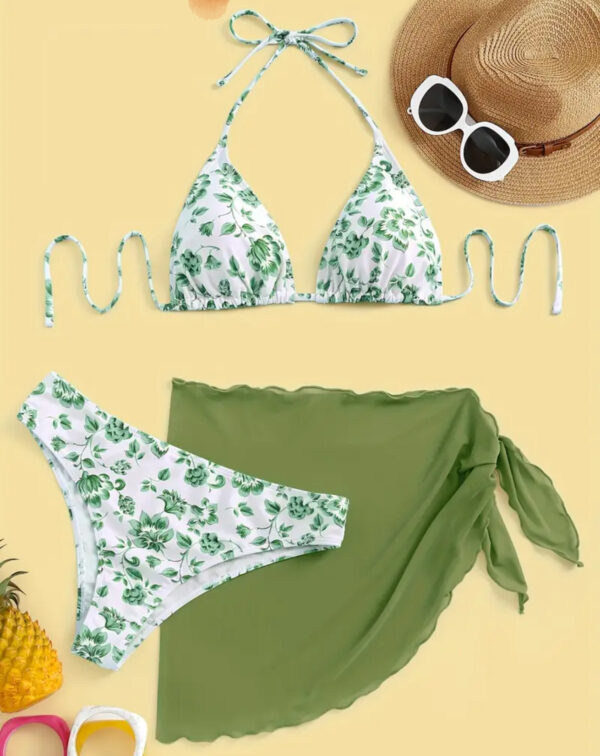 Traje de baño verde limón L