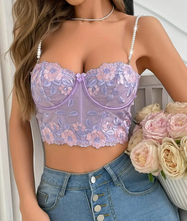 Top morado L