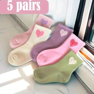 Paquete calcetas corazón 1/4 años