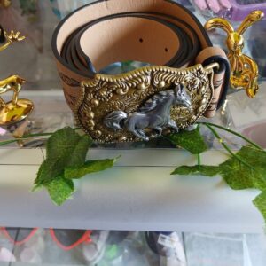 Cinto vaquero grande café