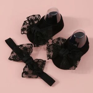 Set encaje negro 0/1 año