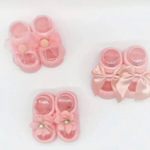 Par calceta moño 0/6m