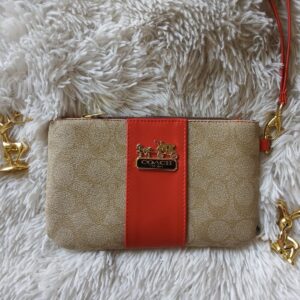 Muñequera beish/roja