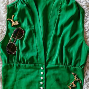 Blusa Halter verde M