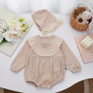 Body caqui con gorro 3/6m