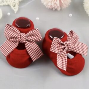 Par de calcetines rojos 0/1 año