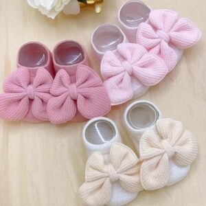 Calceta moño grande 6/12m