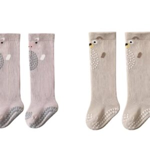 Calceta larga antiderrapantes 0/1 año