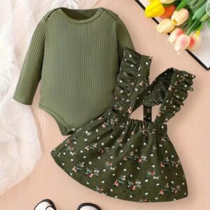 Vestido pana verde 18/24m