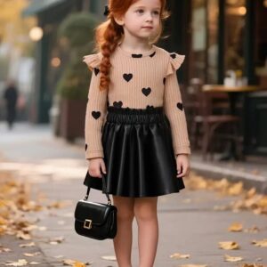 Conjunto vinipiel corazones 3/4 años