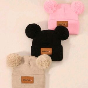 Gorro pompon 0/6m
