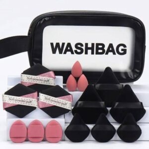 Cosmetiquera + esponjas