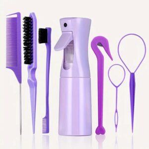 Set peinar 7pz morado