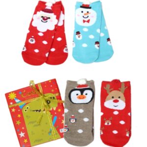 Calcetin liso navideño