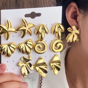 Paquete aretes dorados