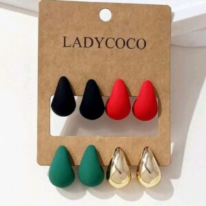 Paquete de aretes gota