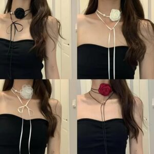 Collar flor distintos colores