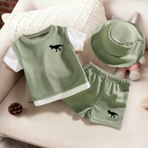 Conjunto verde dinosaurio 12/18m