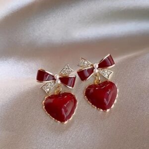 Aretes corazon bohemio