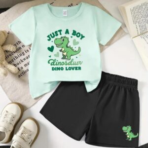 Conjunto verde dinosaurio 12/18m