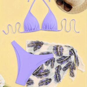 Traje de baño morado S