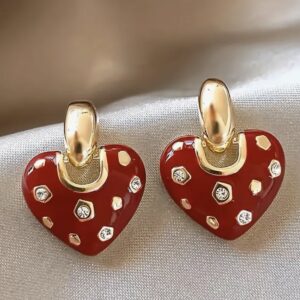 Aretes vintaje rojos