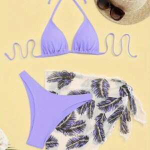 Traje de baño morado L