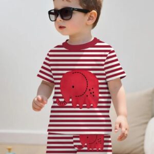 Conjunto rojo elefante 9/12m