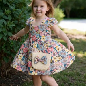 Vestido floral 9/12m