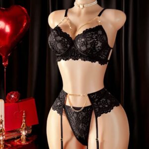 Conjunto negro cadena XL