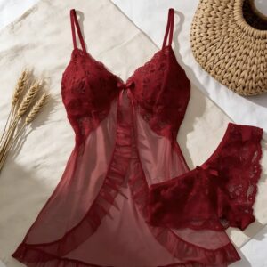 Baby doll carmesi XXL