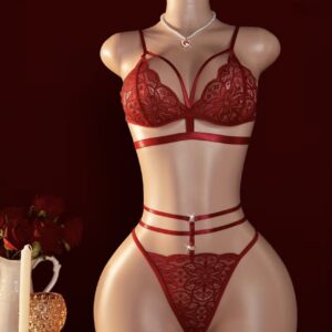 Conjunto encaje bogoña S