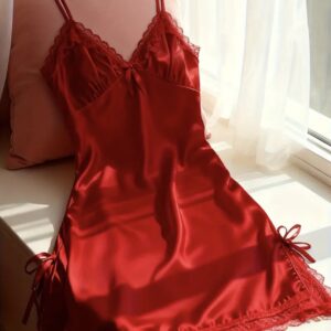 Camison encaje rojo M