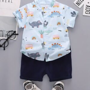 Conjunto dino azul 1/2 años