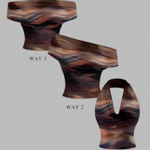 Blusa trip cafe marmol L