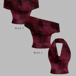 Blusa trip marmol roja S