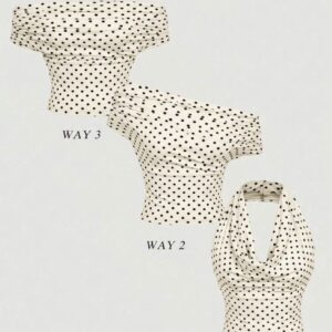 Blusa trip lunares L