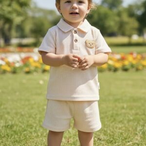 Conjunto blanco oso 6/9m