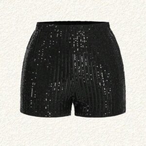 Short negro lentejuelas S